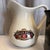 Set of three vintage advertising ceramic pitchers. Large Chivas: 7”x 4.5” x 7”H Canadian 4.5” W x 3”D x 6” H Bacardi 4.4”...