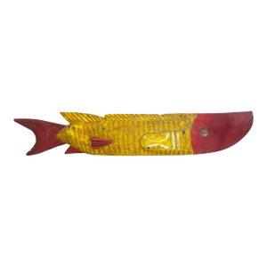 Vintage African Wooden Fish Bozo Tribe Mali 37"