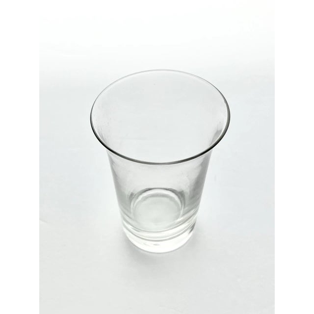 Transparent 1950s Fostoria “Mademoiselle” 3 Seafood Meat Ice Dishes & Short Glass Inserts For Sale - Image 8 of 9