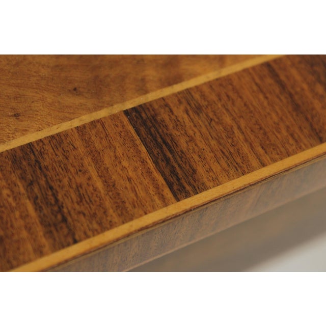 Theodore Alexander Inlaid Demilune Table For Sale - Image 14 of 18