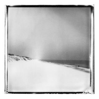 Frozen Beach - Black and White Polaroid Photography, Limited Edition of 20 2022 For Sale