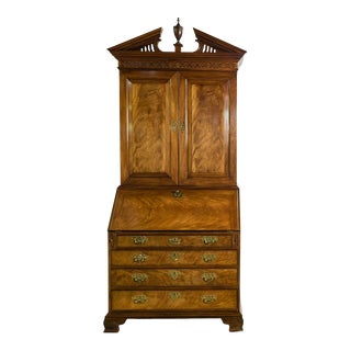 Baker Historic Charleston Collection Mahogany Secretary Desk For Sale