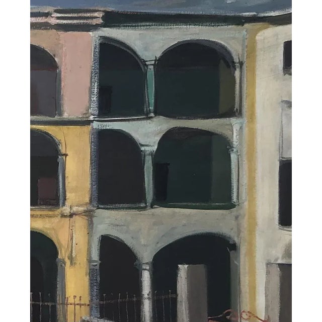 Adrien Holy, Maisons Tessinoise, 1963, Oil on Canvas, Framed For Sale - Image 4 of 9