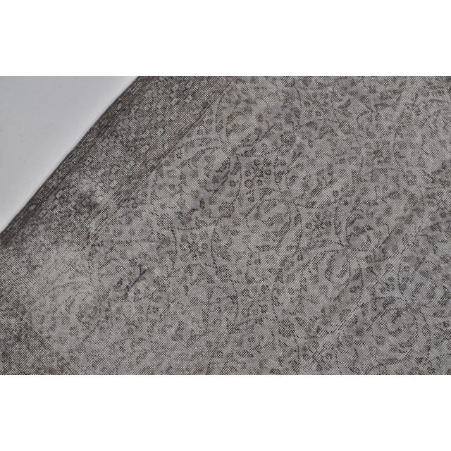 Oushak Anatolian Grey Carpet For Sale - Image 10 of 10