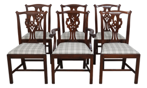 Set of 6 Henkel Harris Mahogany Dining Chairs