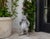 Metal Vintage Cast Iron Anthropomorphic Gentleman Dandy Mouse Garden Statue For Sale - Image 7 of 12
