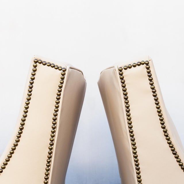 Mid-Century Modern Restored 1950s Mid Century Modern Selig Lounge Chairs in Edelman Leather For Sale - Image 3 of 15