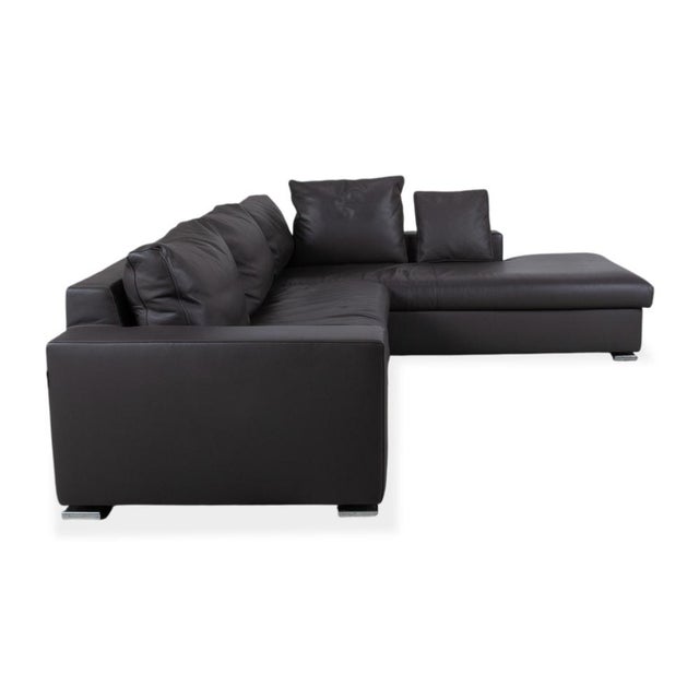 Halma Leather Corner Sofa from La Nuova Casa For Sale - Image 10 of 14