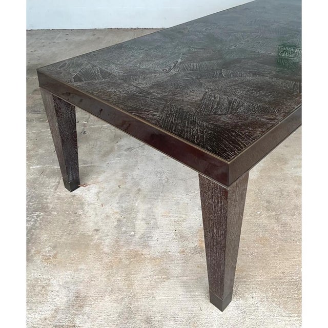 Vintage Monumental 15 Ft Cerused Wood Dining Table For Sale In West Palm - Image 6 of 16
