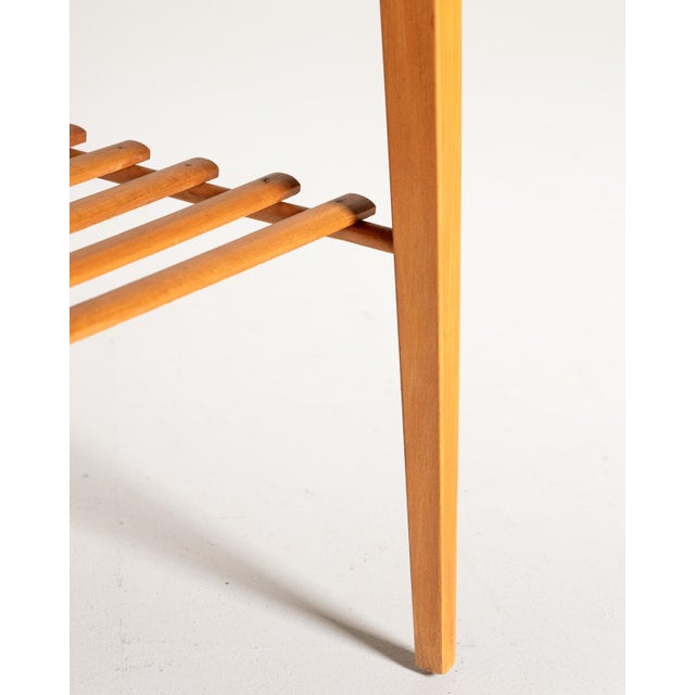 Scandinavian Birch Bedside Table, 1950s For Sale - Image 10 of 12