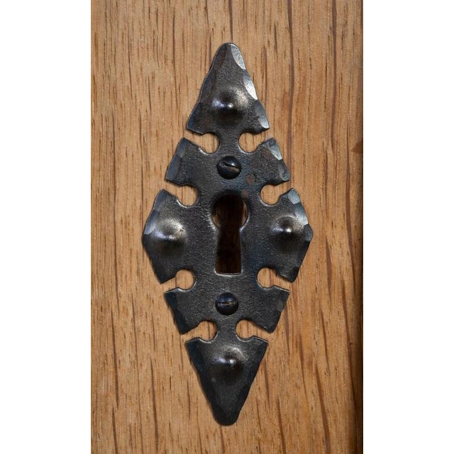 Brown Oak Sideboard attributed to Henning Kjærnulf for Eg Møbler, 1970s For Sale - Image 8 of 10