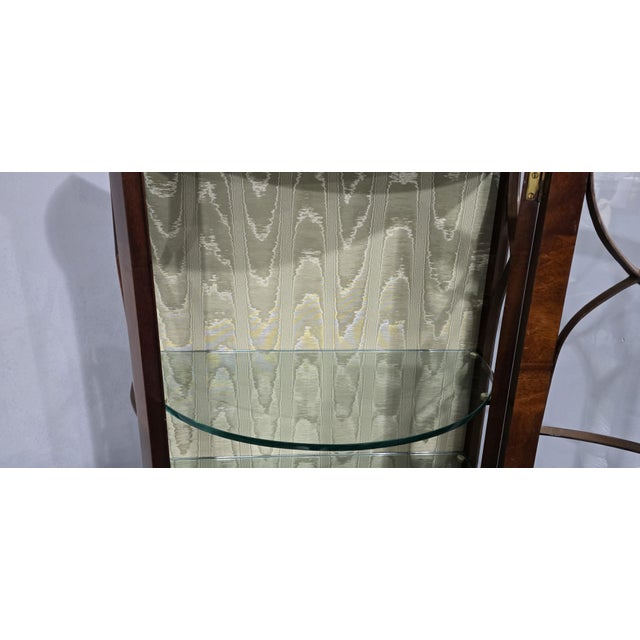 Mahogany Demi-Lune Display Cabinet, 1920s For Sale - Image 9 of 11