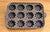 American Antique 12-Cup Cast Iron “Turk’s Head” Gem Pan / Fluted Muffin Tin, Circa 1900 For Sale - Image 3 of 11