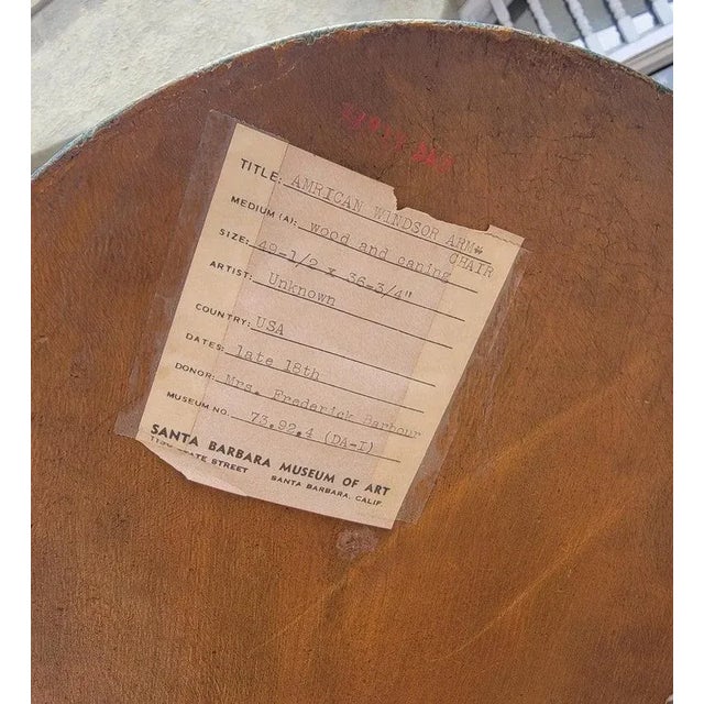 Title - American Windsor arm Chair all original paint decoration.Super strong and sturdy condition.Very rare to find in...