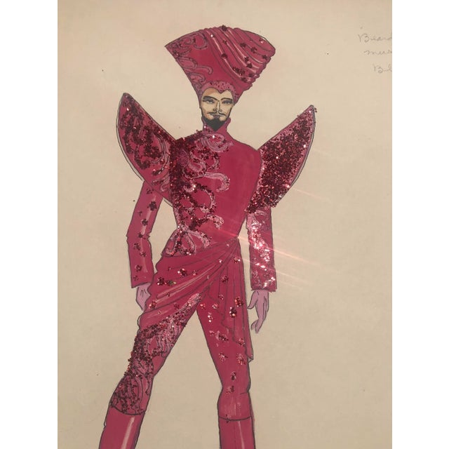 Figurative 1960s Larry Youngblood Mardi Gras Costume Design For Sale - Image 3 of 4