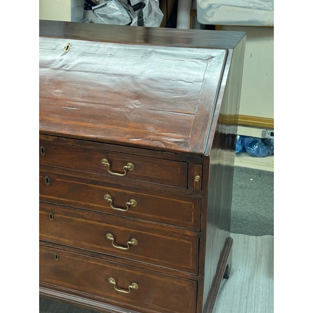 Late 18th Century English Walnut Wood Secretary, Antique For Sale - Image 5 of 12