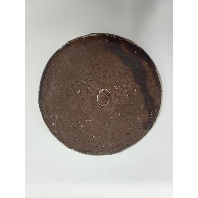 Brutalist Ceramic Stoneware Vase For Sale - Image 5 of 9