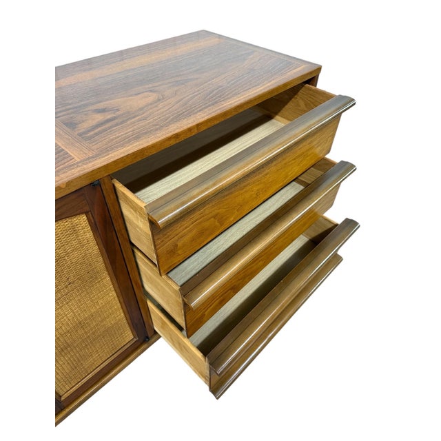 Wood Mid-Century Modern Lane Rhythm Walnut Dresser For Sale - Image 7 of 9