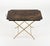 Mid-Century Goatskin and Brass Serving Folding Tables by Aldo Tura, Italy, 1960s For Sale - Image 11 of 18
