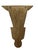 Farmhouse Wall Mount Ribbed Hand Carved Wood Trumpet Display Shelf Wall Bracket For Sale - Image 3 of 3