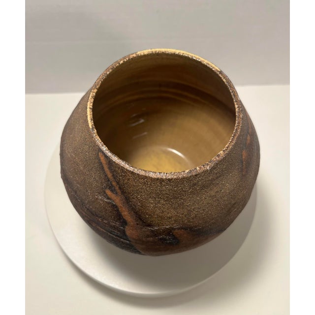 Mid-Century Modern Hand Thrown Pottery Planter Pot Vase Signed Alan Hese Aprox. dimensions: 5.5"H x 5"W Very good original...