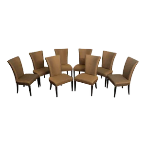 Contemporary Custom Upholstered Dining Chairs - Set of 8