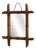 Small French Style Wall Mirror in Faux Bamboo, 1920s For Sale