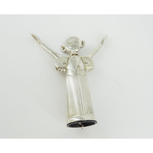 1980s Pierre Sommelier Silverplated Corkscrew For Sale - Image 5 of 8