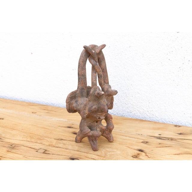 African Antique Nok Double Sided Terracotta Figure For Sale - Image 3 of 7
