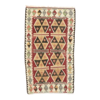 Vintage Persian Shiraz Kilim Rug - 02'11 X 04'11 For Sale