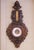 Late 19th Century 19th Century French Black Forest Carved Walnut Wall Barometer Thermometer For Sale - Image 5 of 9