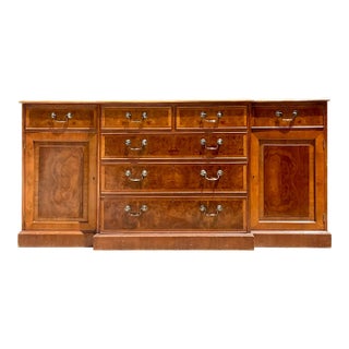 Vintage Flame Mahogany Sideboard Cabinet For Sale
