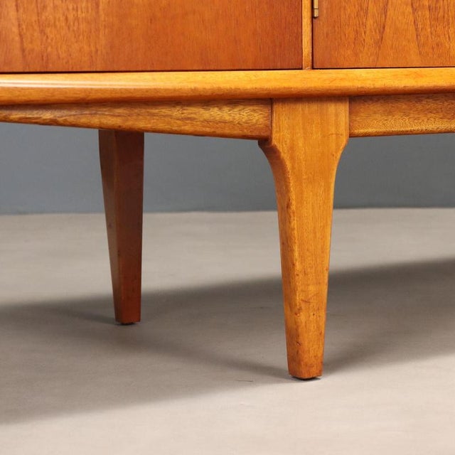 Brown Vintage Sideboard in Teak, 1960s For Sale - Image 8 of 10