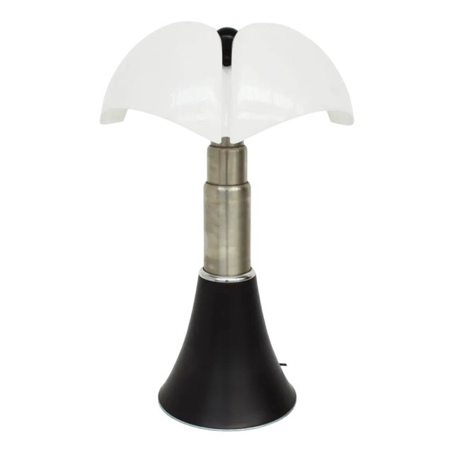 Large Floor Lamp Mod. Black Bat by Gae Aulenti for Valenti Luce, Italy, 1965 For Sale