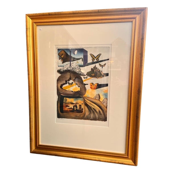 Wood After Salvador Dali, Normandy, 1969, Lithograph, 1960s, Framed For Sale - Image 7 of 7