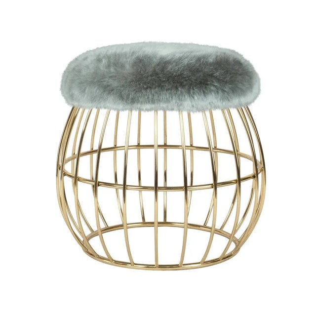 Gold Andy Stool Brass by Ottiu For Sale - Image 8 of 8