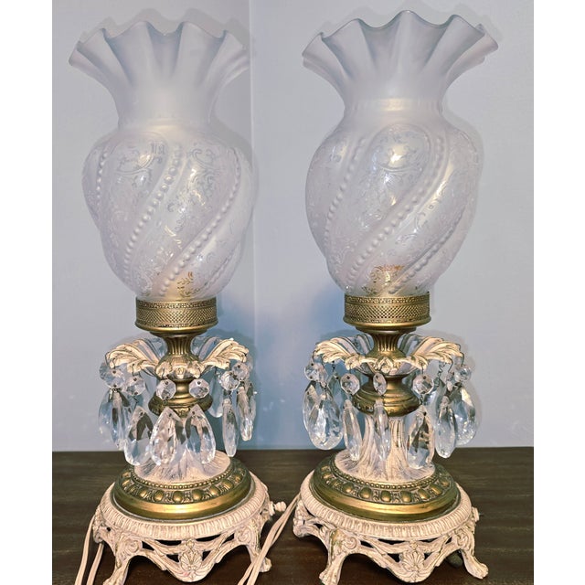 1960s Mid 20th Century Hollywood Regency Lamps - a Pair For Sale - Image 5 of 12