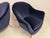 Mid-Century Italian Lounge Chairs in Navy Romo Cotton Velvet, 1960s, Set of 2 For Sale - Image 15 of 18