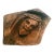 Hand-Carved Head of Jesus Christ Tree Head Bust Artistic Brutalist For Sale