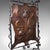 Metal Antique Fire Screen, Art Nouveau, French, Fireplace Reflector, Copper, Victorian For Sale - Image 7 of 10
