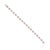 Metal 14k Gold Pear Cut 2.74ct Pink Sapphire & Diamond Byzantine Tennis Bracelet For Sale - Image 7 of 17