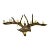 Vintage Traditional Scandinavian Reindeer Antler Candlestick For Sale