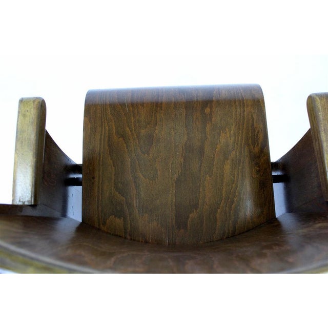 Vintage Czech Wooden Cinema Chair from TON, 1940s For Sale - Image 13 of 15
