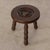 French 1950s French Wood Tripod Stool For Sale - Image 3 of 9