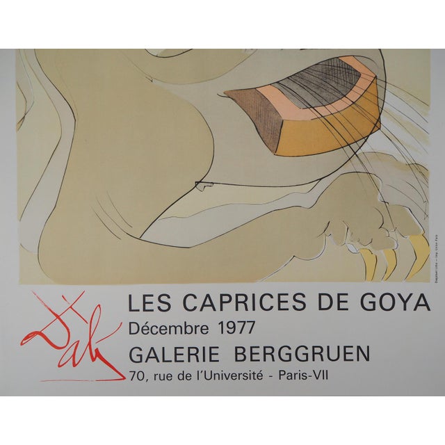 Salvador Dali, The Caprices of Goya, 1977, Lithographic Poster For Sale - Image 6 of 8