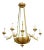 Bespoke Giltwood Hand-Carved Chandelier in the Neoclassic Manner For Sale