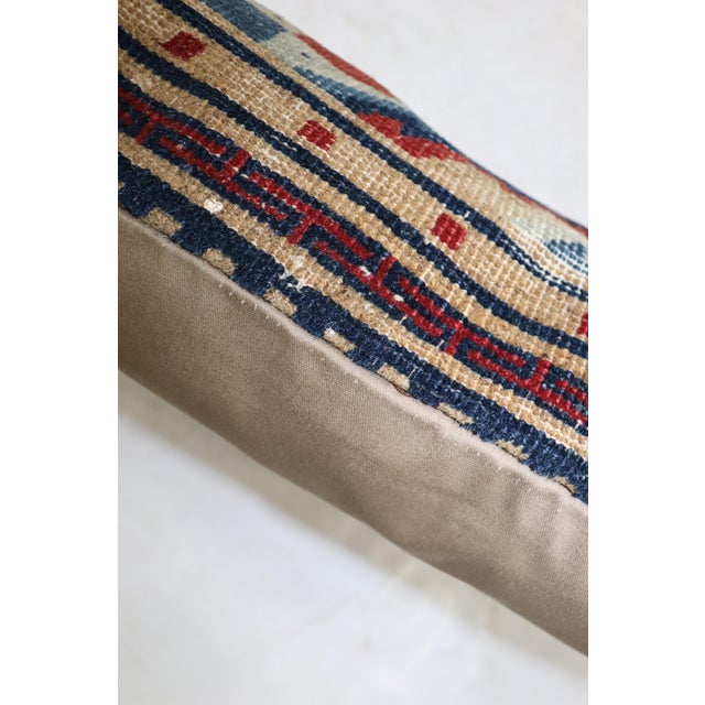 Late 20th Century Animal Motif Tibetan Large Lumbar Size Pillow For Sale - Image 5 of 5