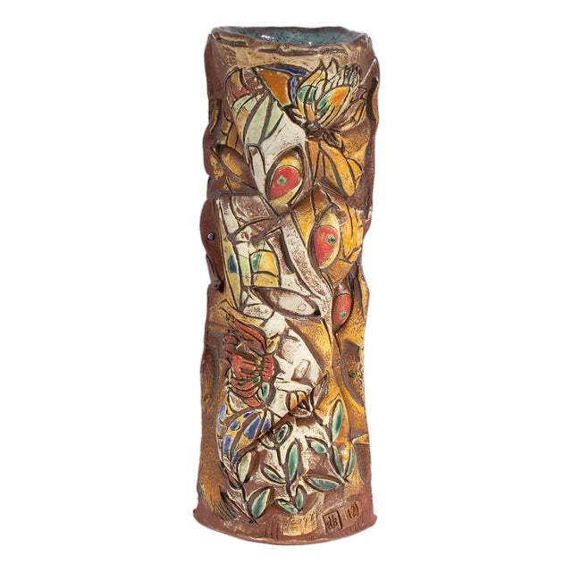 2012 Signed Studio Pottery Vase by Barry Unitas Barnes For Sale