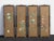 Vintage Oriental Asian Gold Four Panel Screens - Set of 4 For Sale - Image 13 of 13