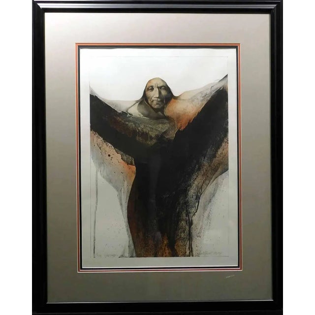 1990s "Passage" Frank Howell Lithograph on Paper, Framed For Sale
